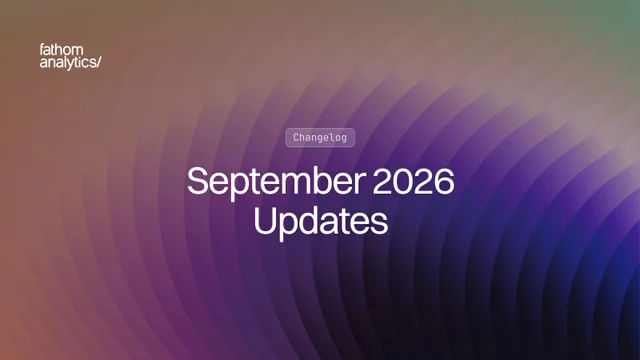 September 2026 Updates