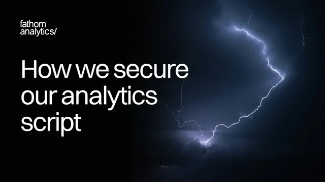How we secure our analytics script