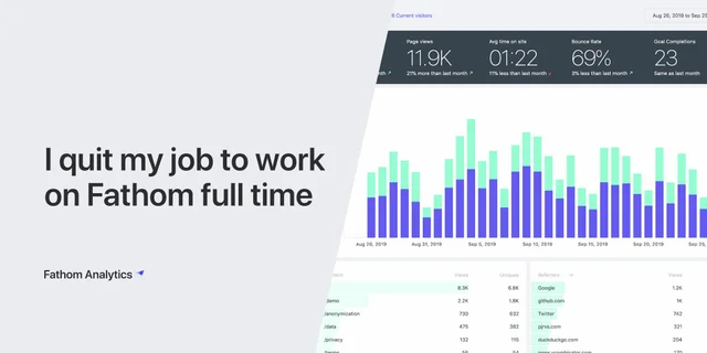 I quit my job to work on Fathom Analytics full time