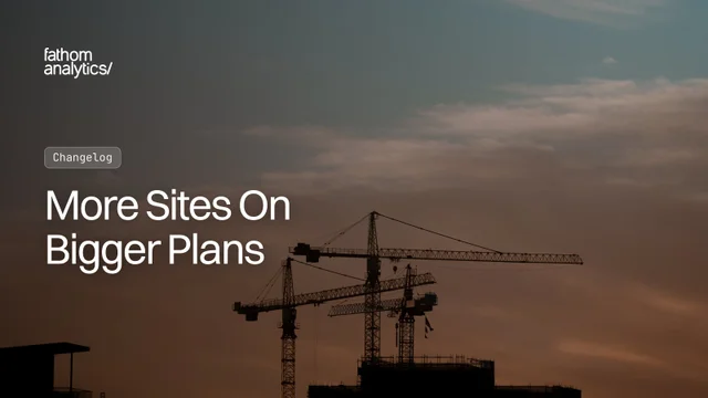More Sites On Bigger Plans