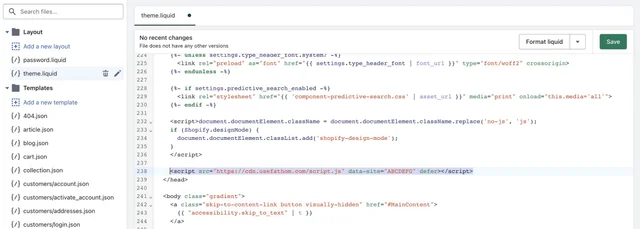 Editing a theme's code
