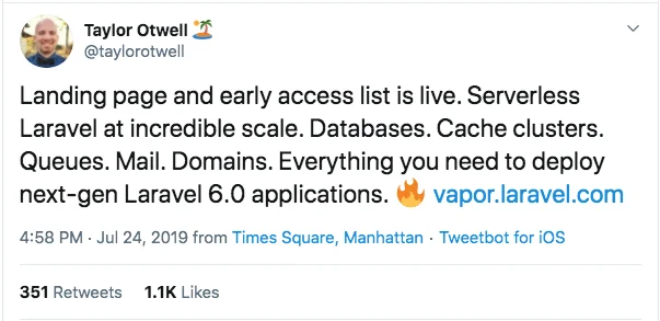 at Laracon...