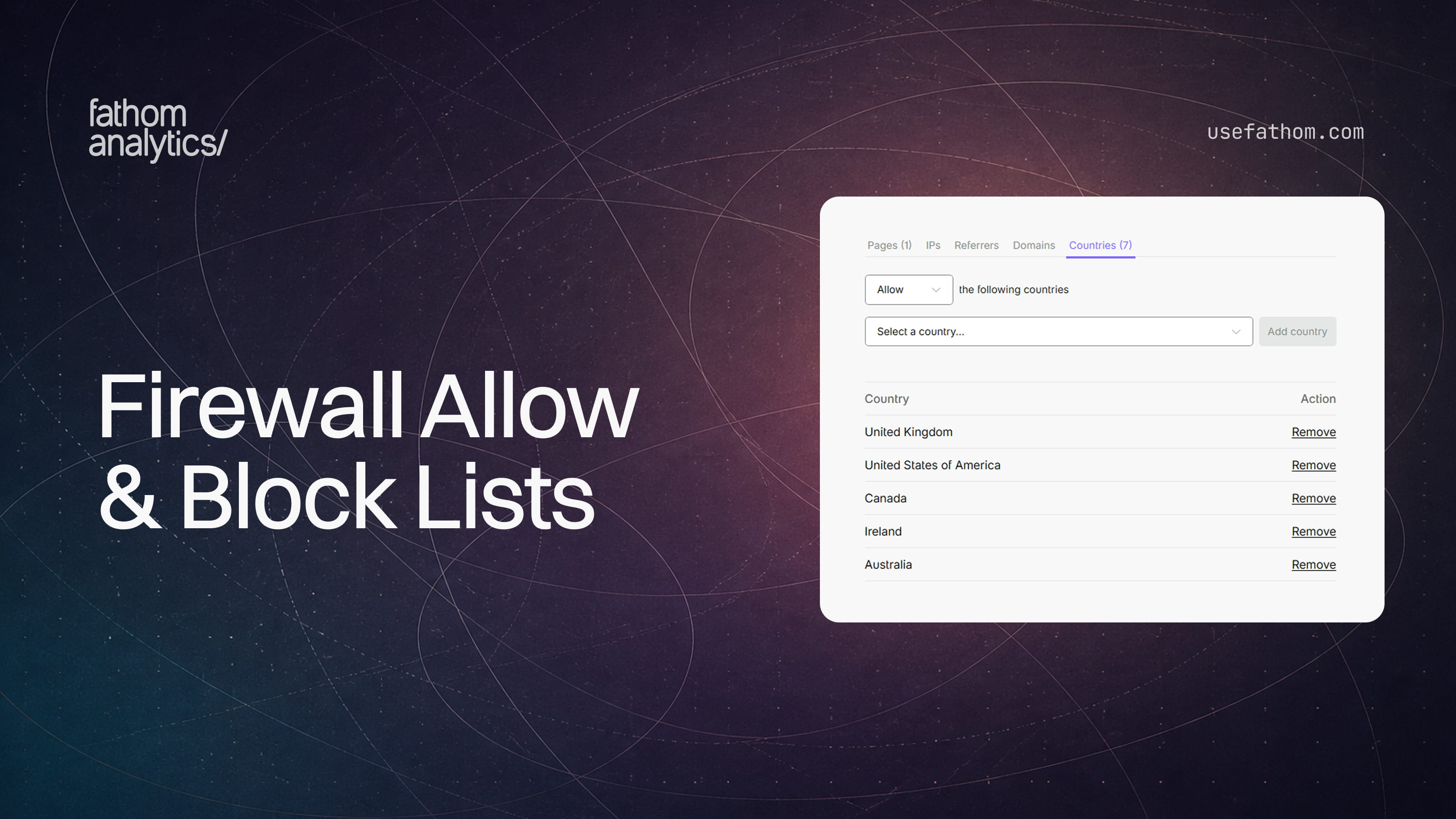 Firewall Allow & Block Lists