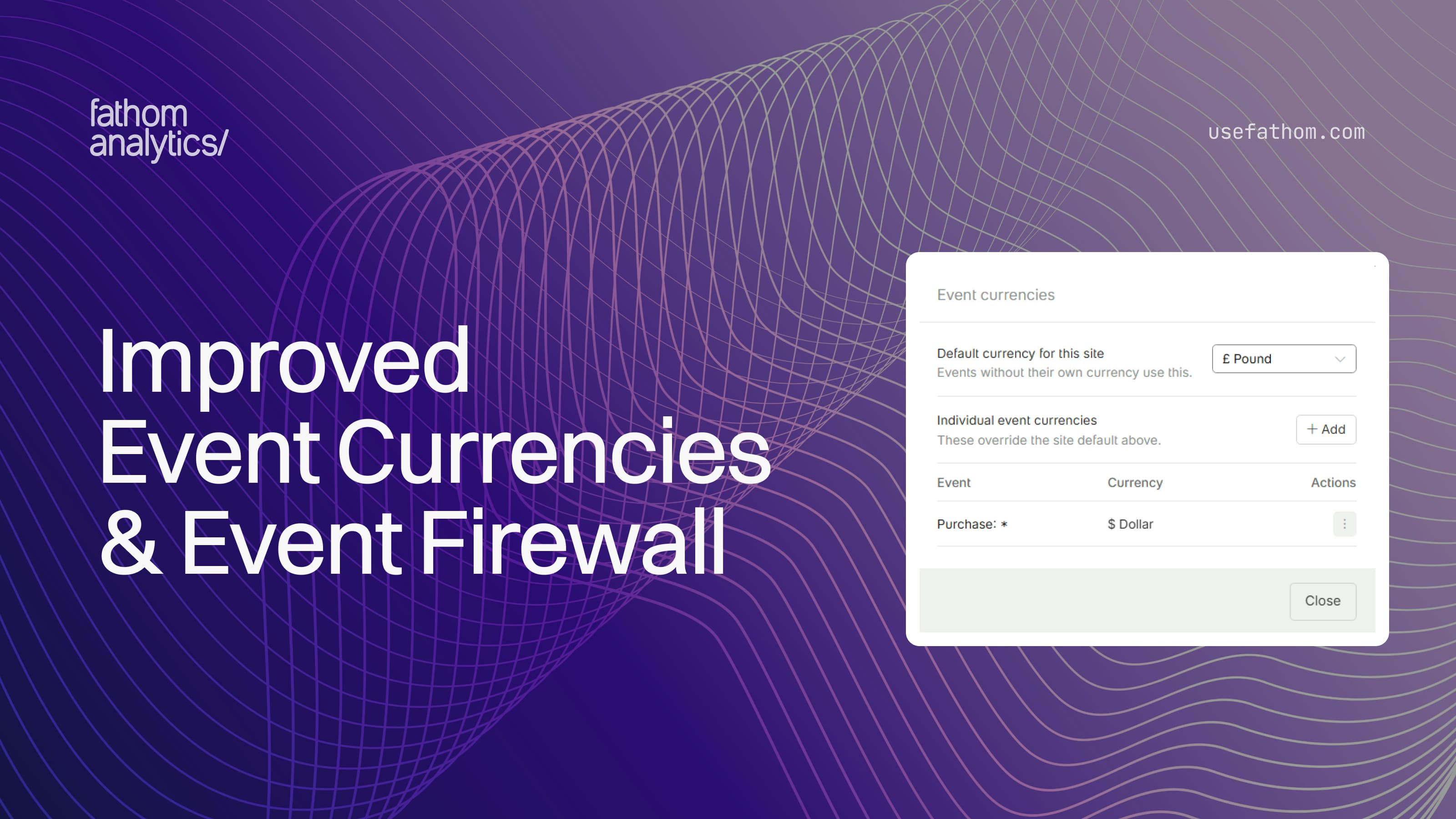 Improved Event Currencies & Event Firewall