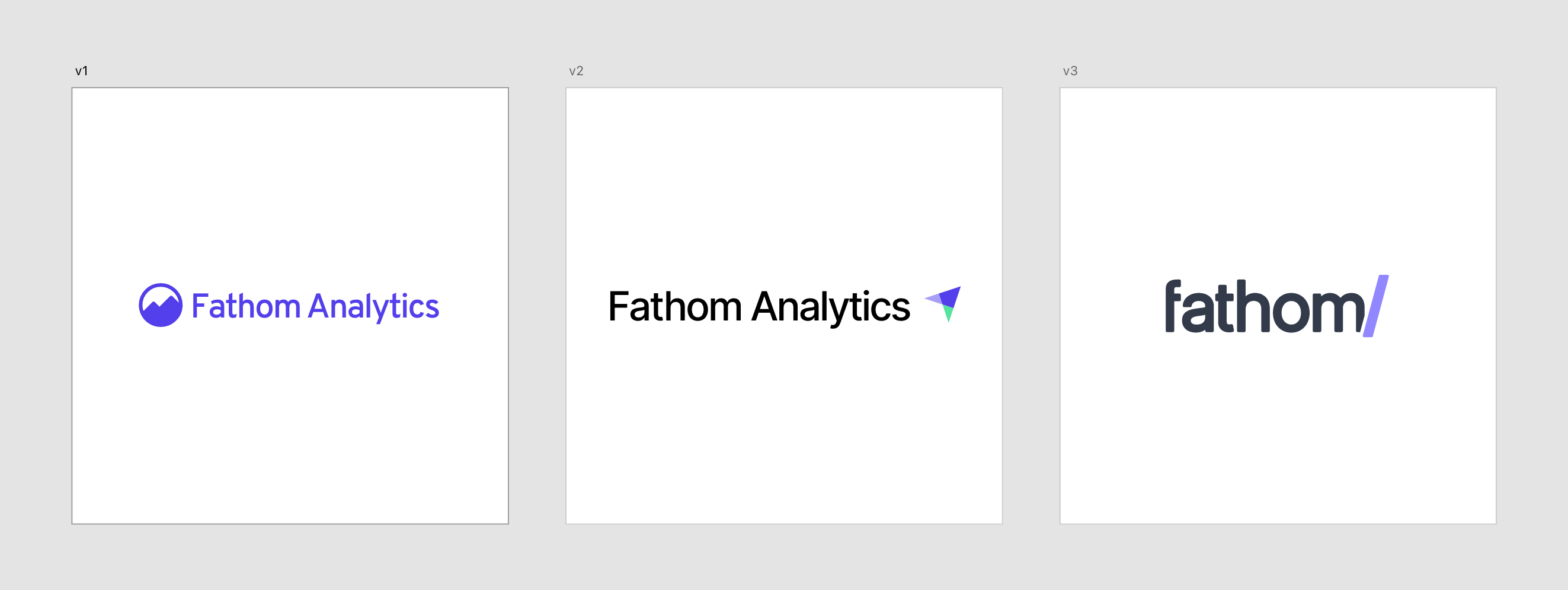 Fathoms brand logo evolution
